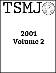 					View Vol. 2 No. 1 (2001): Trinity Student Medical Journal
				