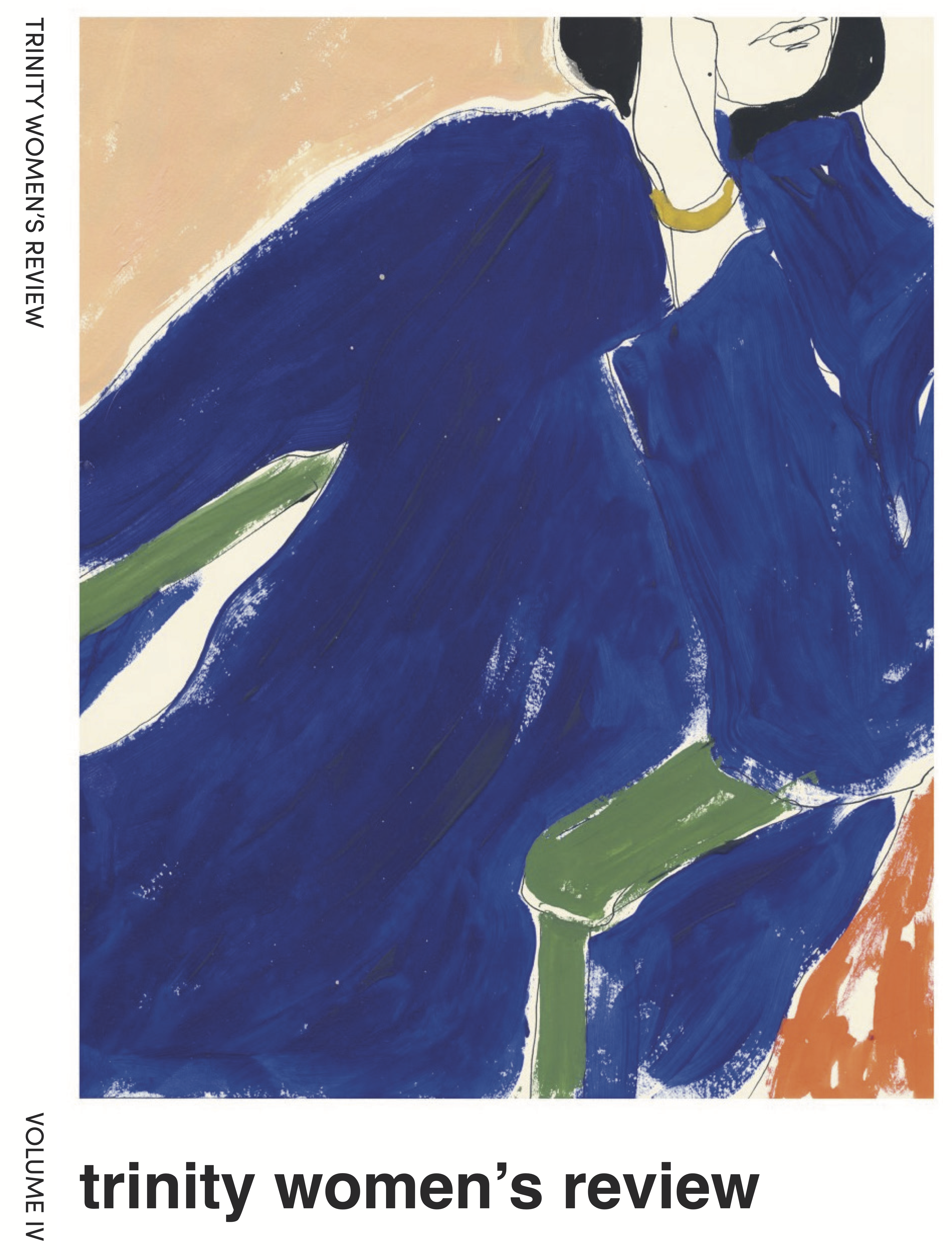 Cover art of Volume IV by Rosie McGuinness; a painting of femme figure leaning to one side on a chair.